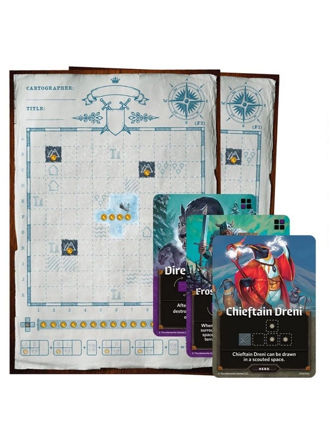 Cartographers: Map Pack 4 - Frozen Expanse - Card Game