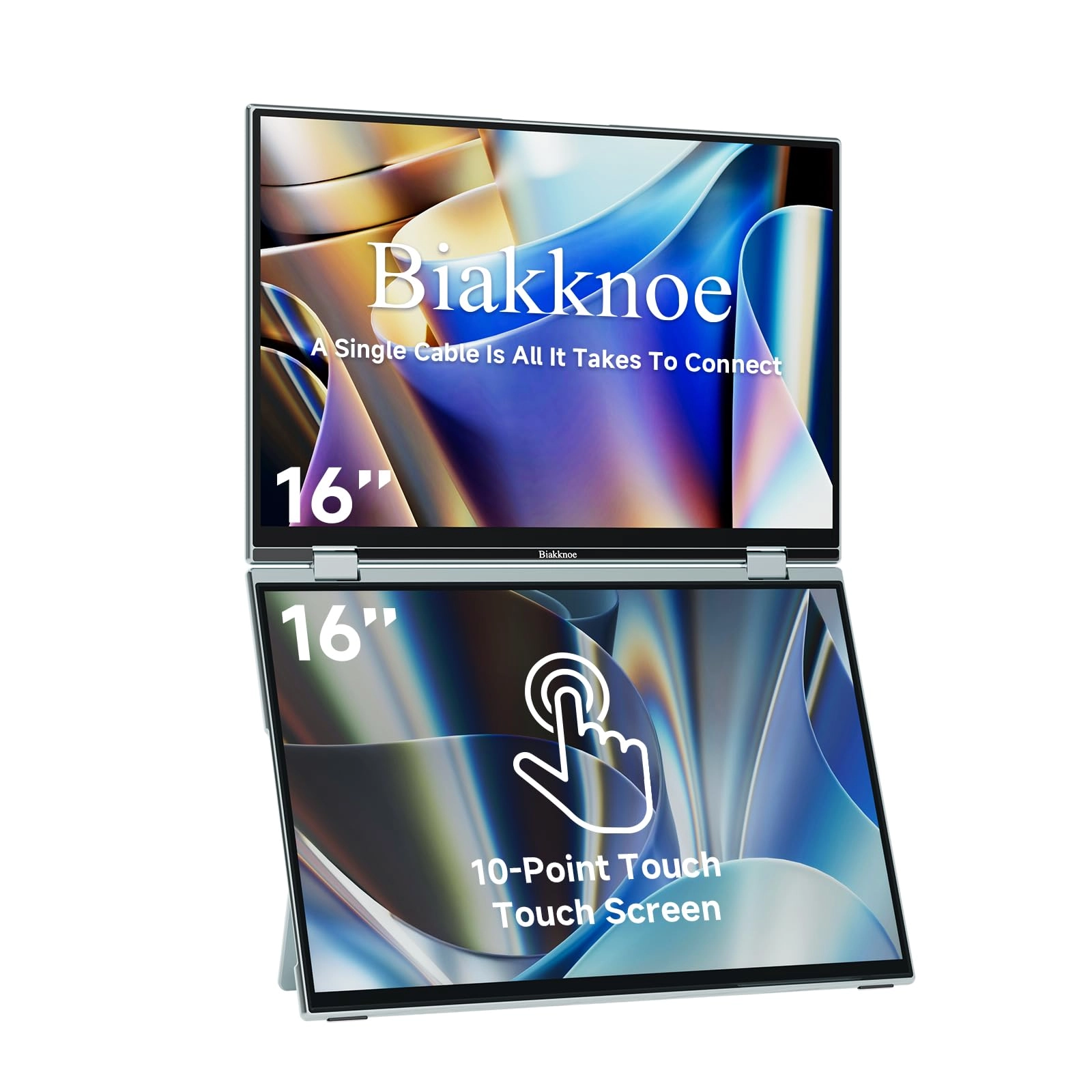 Biakknoe Portable Dual Monitor Touchscreen - FPQ-01 16 Inches 1920 x 1200