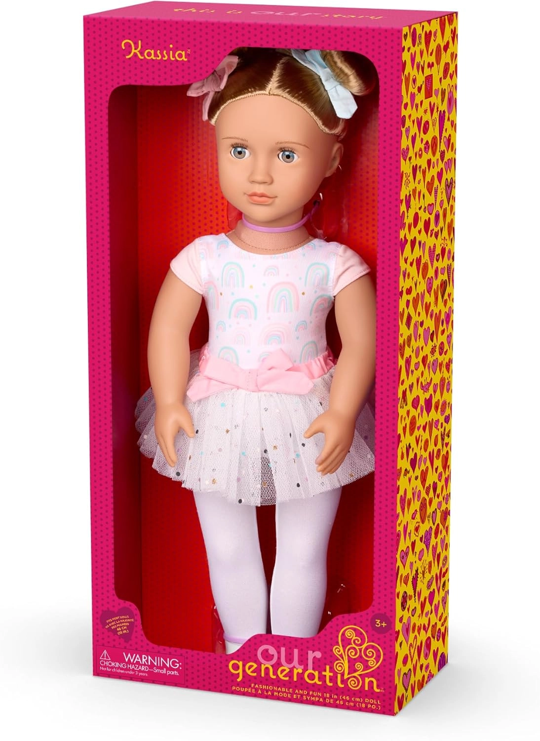 Kassia Doll - 18-inch Rainbow Ballet Outfit Ages 3+