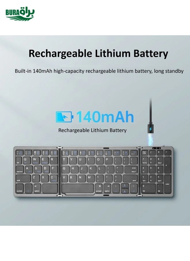 Leather Wireless Bluetooth Keyboard - EN Wireless
