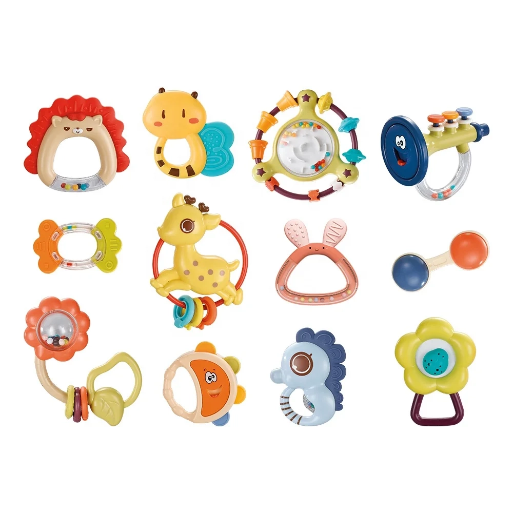 Goodway Baby Rattles & Teether - Suitable for 0 month and above 12 pcs