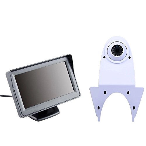 Brake Light Reversing Camera + Rear View Mirror Monitor - Night vision 628 x 586 pixels
