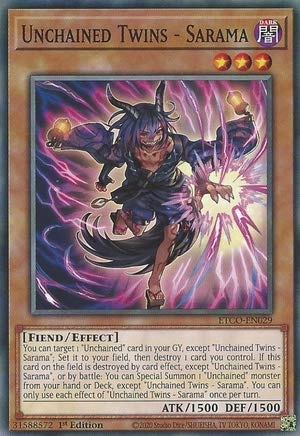 Yugioh Singles Unchained Twins - Sarama - ETCO-EN029 - 1st Edition