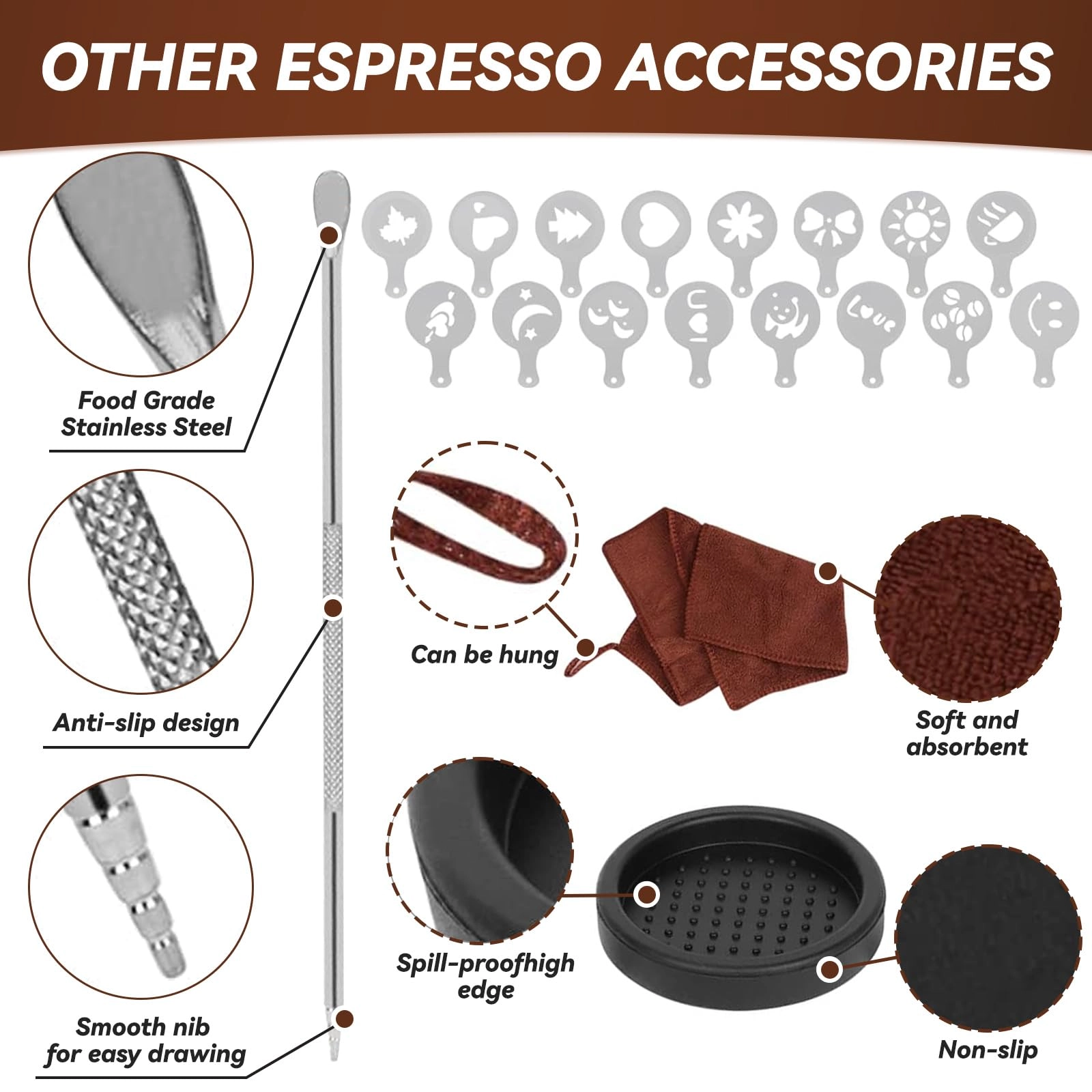 Coffee Tamper Set - 23PCS 51mm