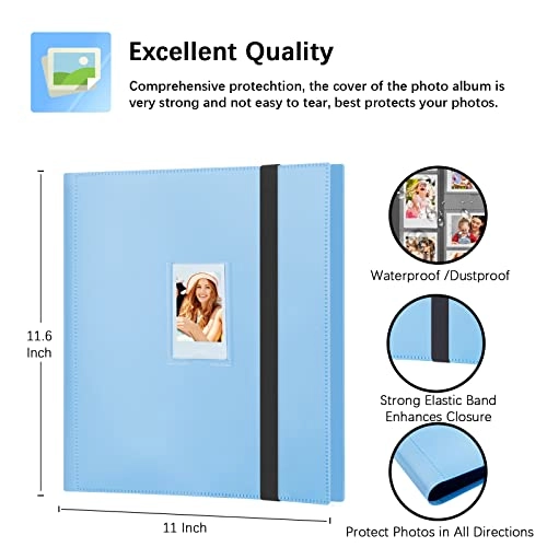 2x3" 560 Pockets Cardboard Faux Leather Photo Album