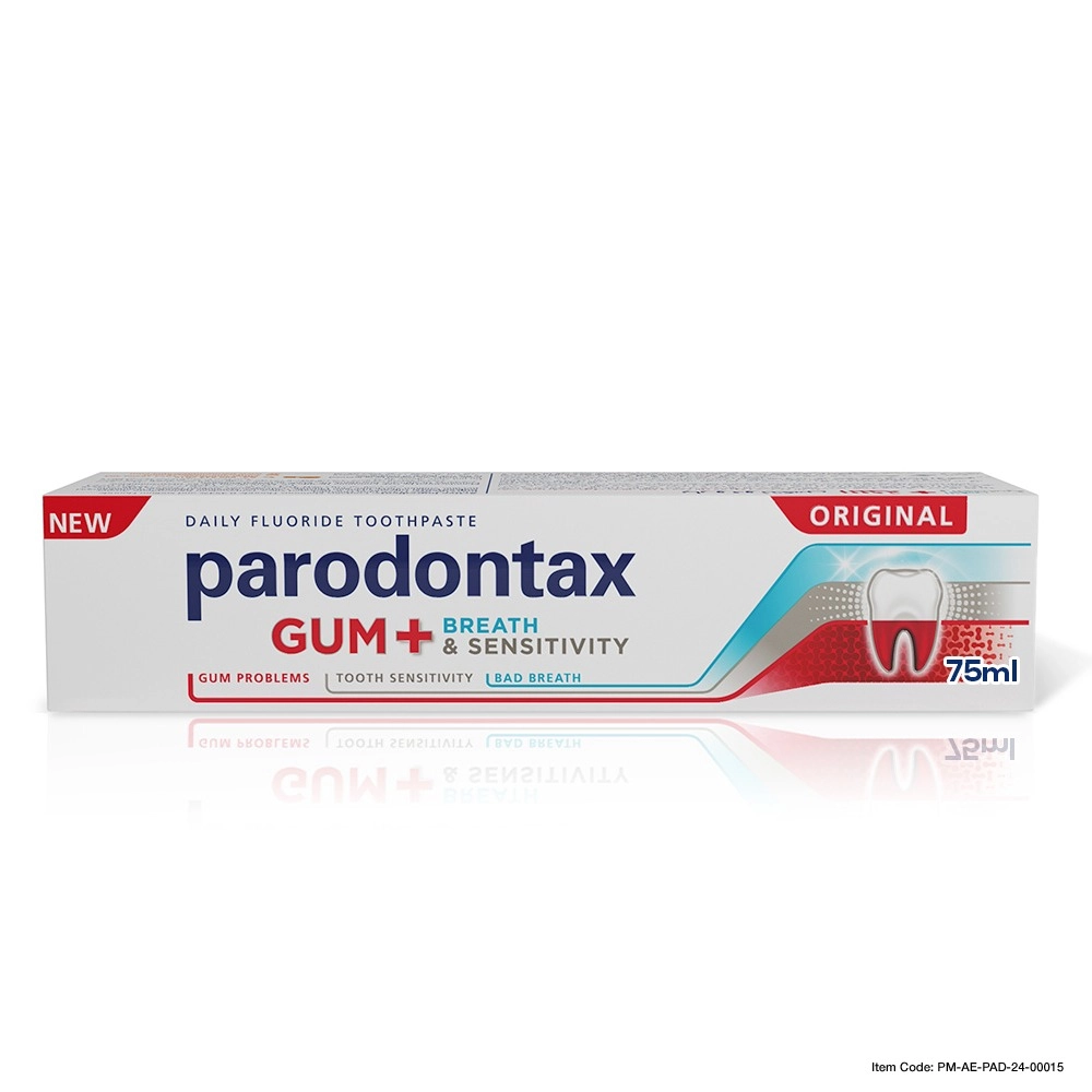 Parodontax Gum Breath & Sensitivity Original Sodium Fluoride Toothpaste 75 ml