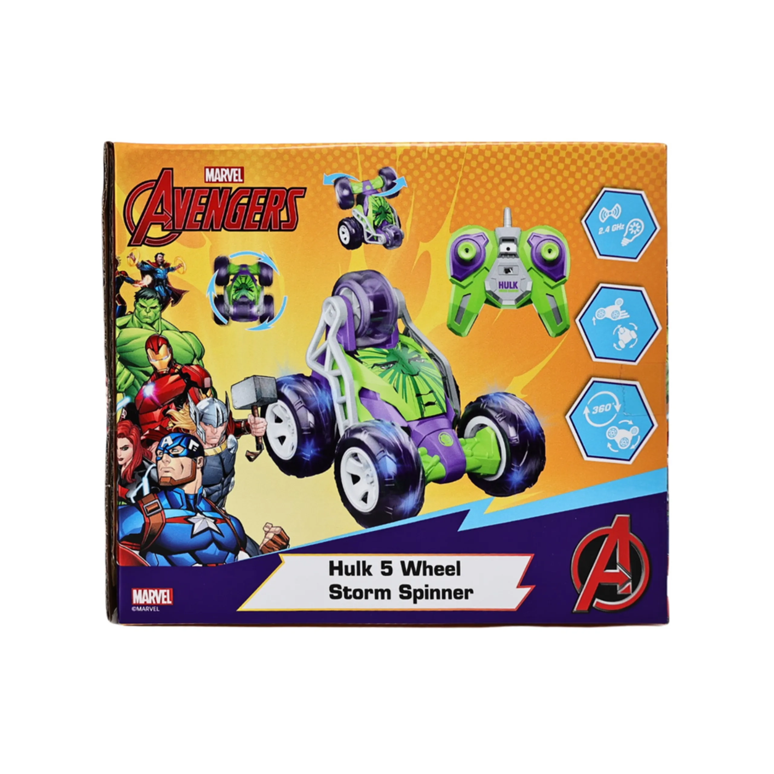 Hulk 5-Wheel Storm Spinner - 360 degree Rotation 2.4 GHz