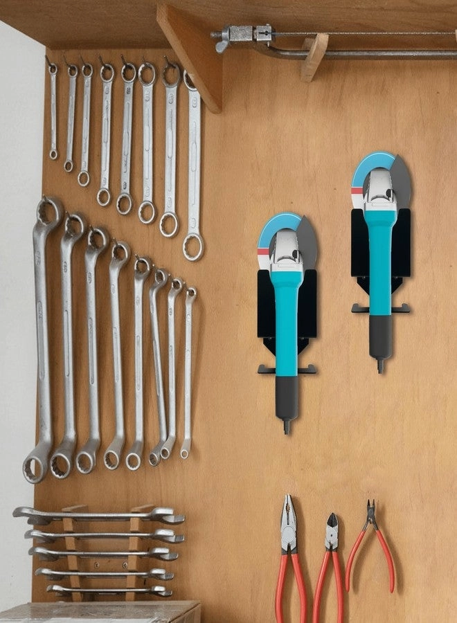 Angle Grinder Stand - Multi-Tool Holder + Bench Grinder Wall Mount - Quick-Install Brackets