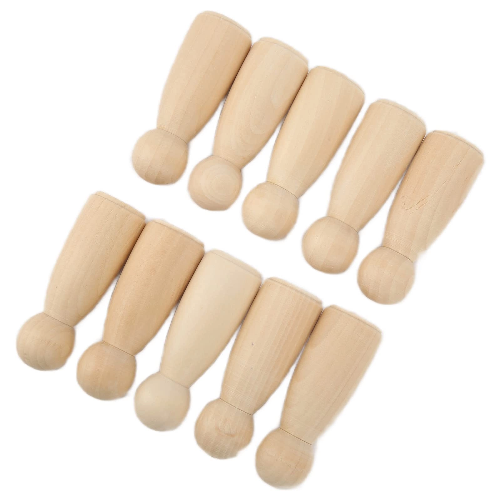 Gonetre Wooden Peg Doll - 10Pcs