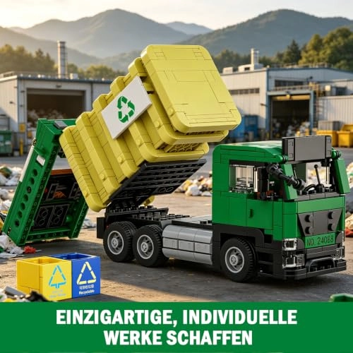 24088 - Garbage car toy building blocks 646 pcs