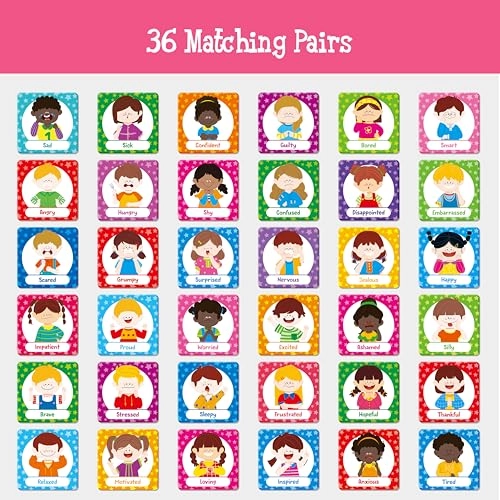 Emotions Matching Game - 3 years and up 72 pieces