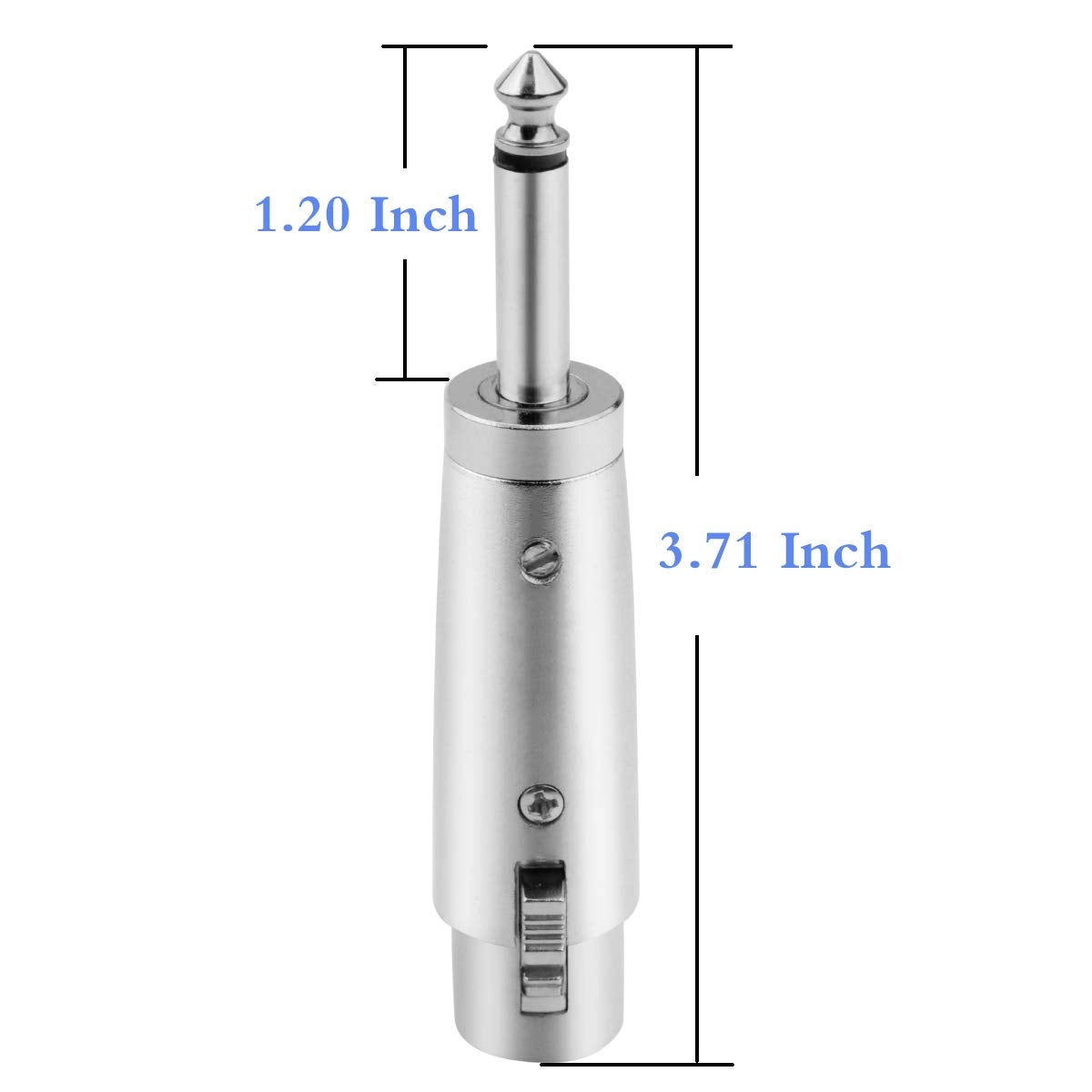 XLR Female to 1/4" TS Mono Adapter Pack