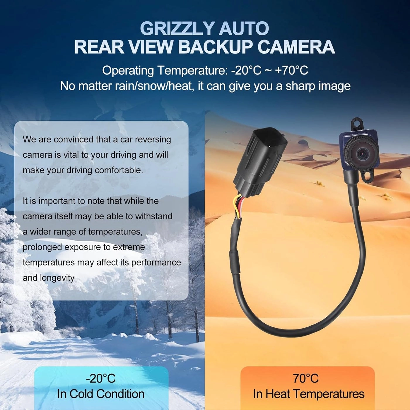Rear View Backup Camera - Jeep Grand Cherokee & Dodge Durango (2011-2013)