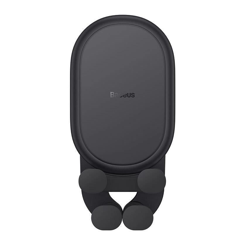 Car Phone Mount - Grey Round Air Vent Automatic Locking