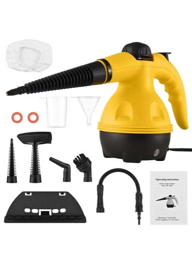BUYCO High-Pressure Steam Cleaner - Multi-Purpose Multiple Brush Attachments