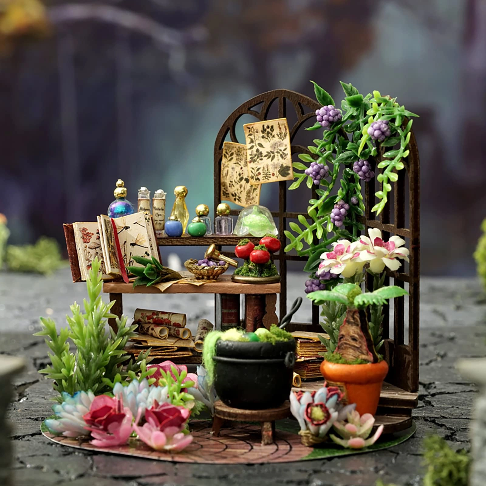 DIY Miniature Dolls House Kit - Magic Garden