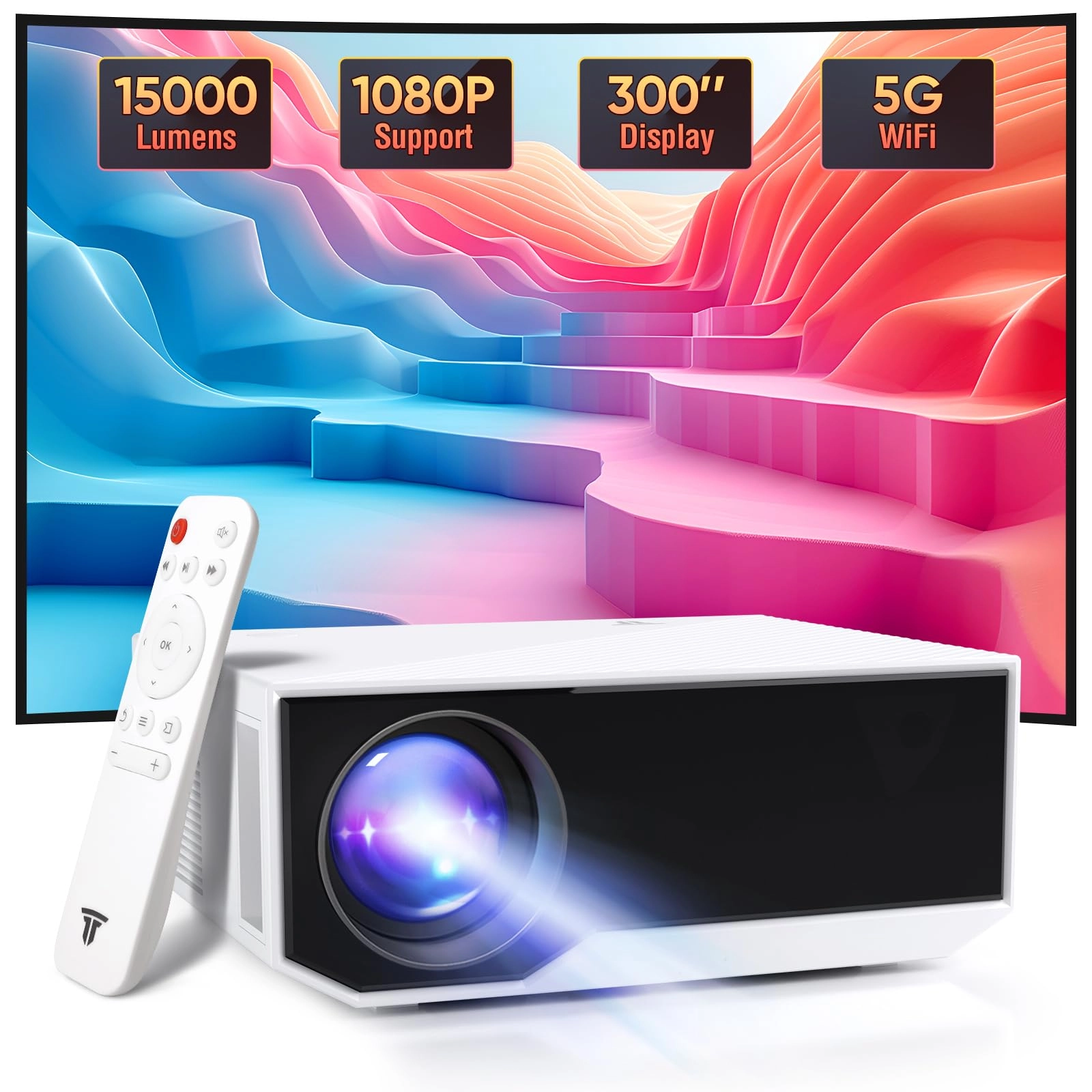 Mini Projector B0FQBYPRVM 18000 Lumens