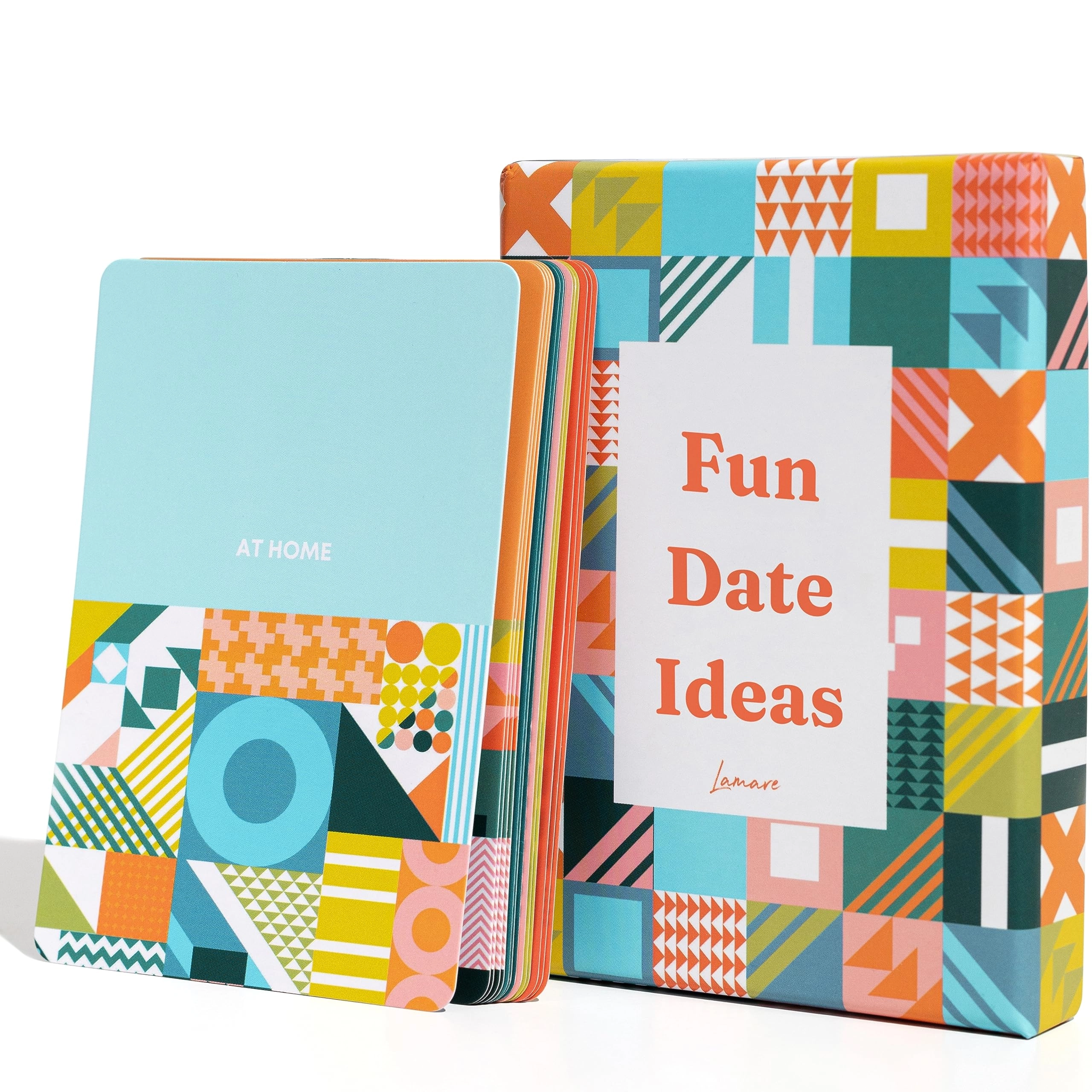 Lamare Date Night Idea Cards - 52 Unique Date Night Challenges Color-Coded Activity Categories - Card Game