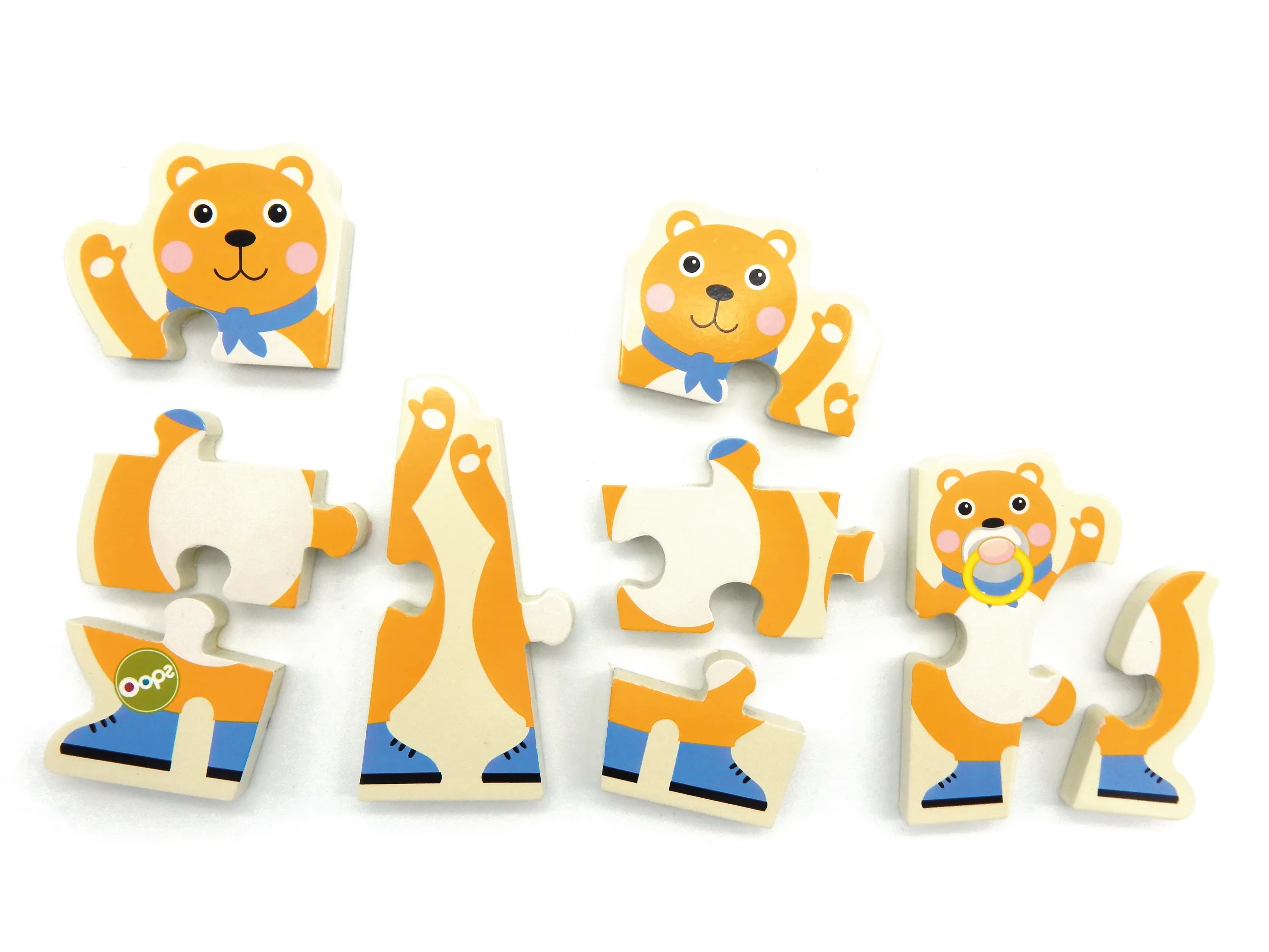 Dual-Step Puzzle Bear - 18 months+ 10 pieces