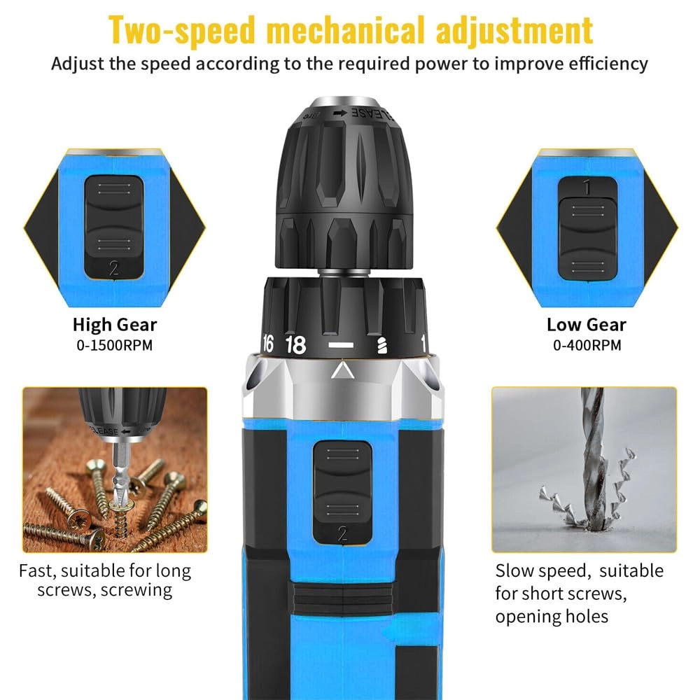 Cordless Drill Driver - 21V Kit