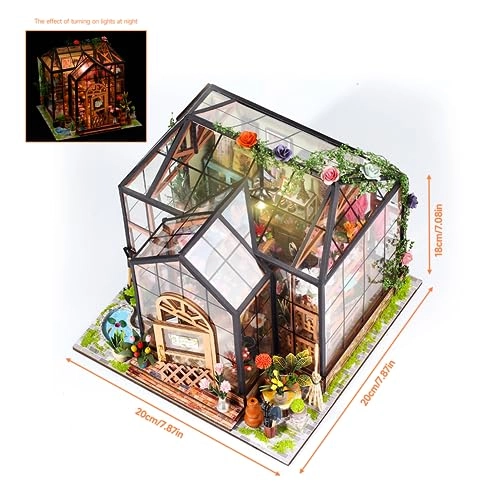 Miniature Dollhouse Kit - Pink 1:24