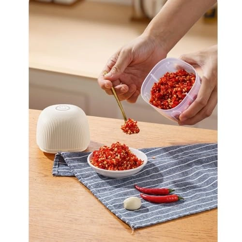 Mini Garlic Chopper - 250ml Type-C Rechargeable