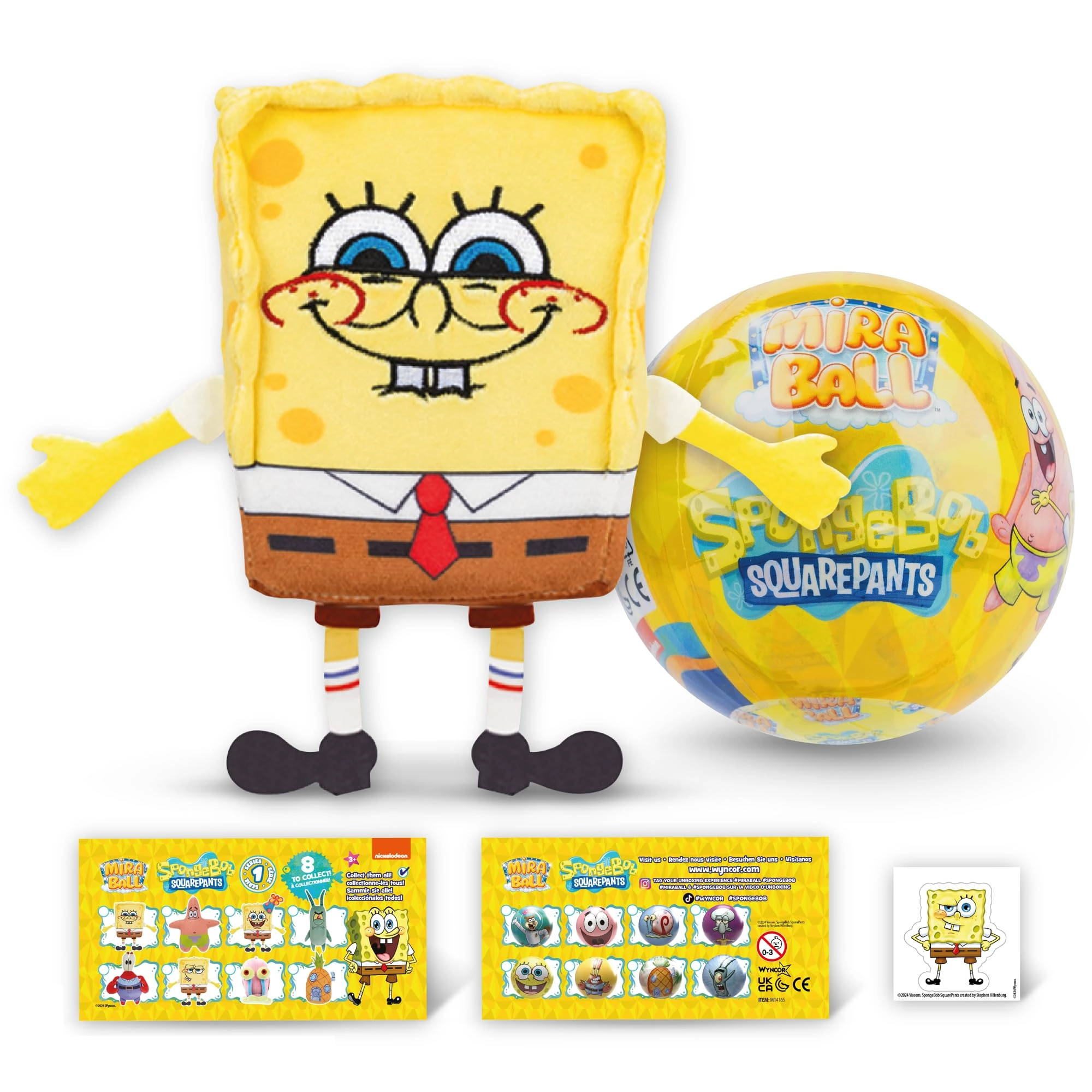Wyncor SpongeBob SquarePants Spongebob 7.4 cm Plush - Limited Edition Surprise Ball