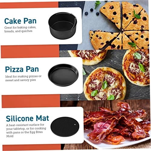 Cake Tin + Pizza Tray + Baking Grill Rack + Insulation Pads