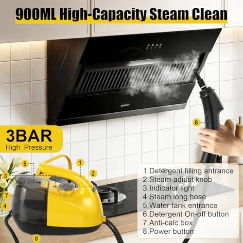 Dampfreiniger - 4 Bar 900 Milliliters