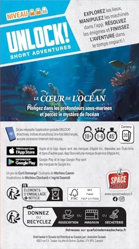 Unlock Short Adventures: Ascension + Unlock Short Adventures: Heart of the Ocean + Unlock Short Adventures: In The Head of Sherlock Holmes + Bottle Opener (French)