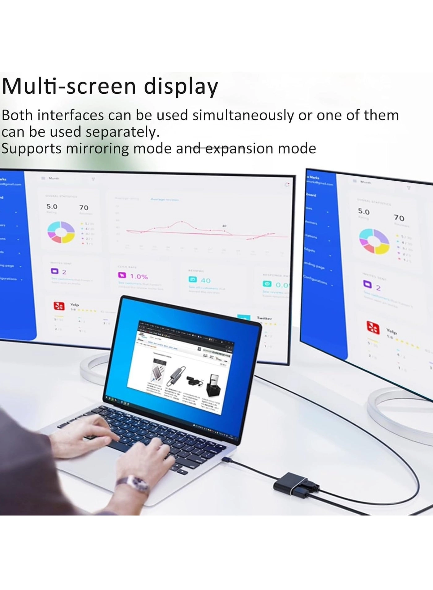 USB to HDMI VGA Adapter - USB 3.0/2.0 1080P