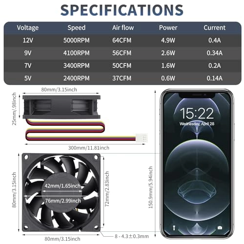 Computer Case Fan - 80mm