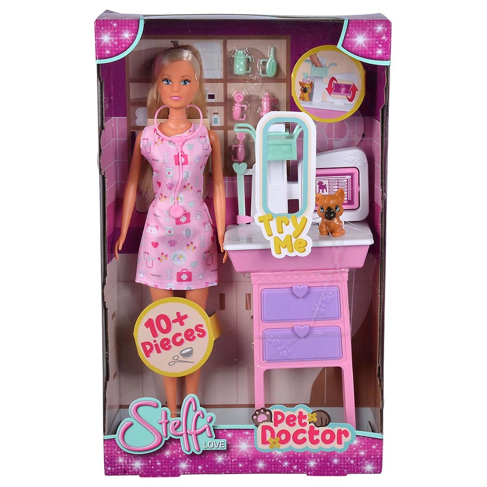 Simba Steffi Love Pet Doctor Doll Playset - 29cm Ages 3+