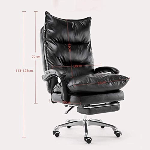 Reclining Chair - Fabric Cotton Black