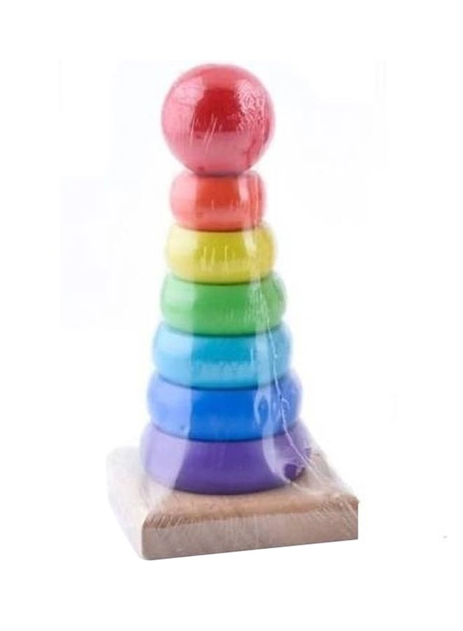 fashionhome Stacking Rainbow Tower - 4+ Years six pieces