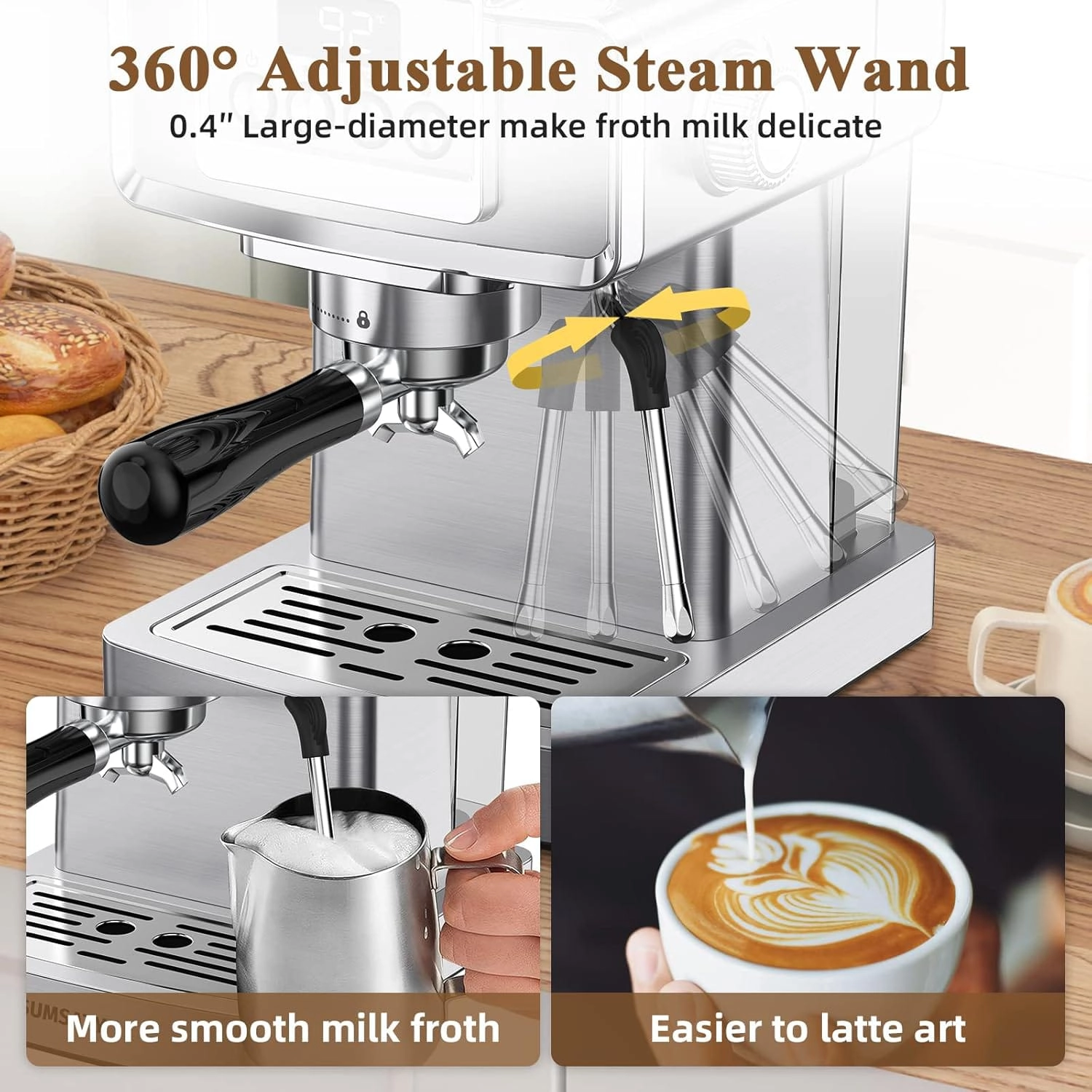 58mm Portafilter - Milk Frother