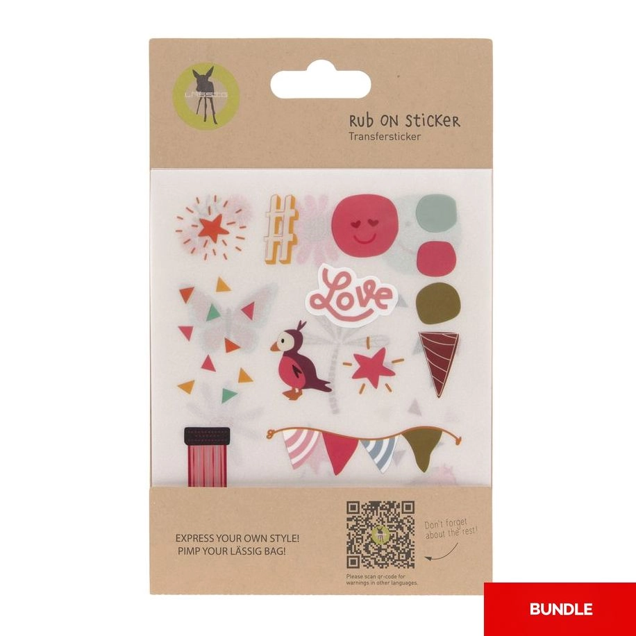 Lässig Stickers Rub On - Happy Bundle