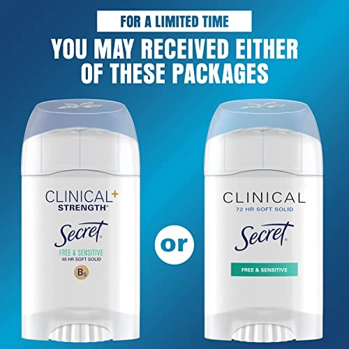 Clinical Strength Invisible Solid Antiperspirant And Deodorant - Free And Sensitive 45 g
