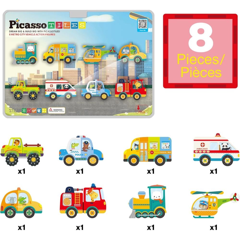 Metro City Vehicles - 8pcs