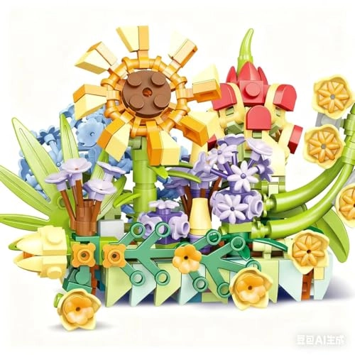 Flower Building Set - 917 pcs