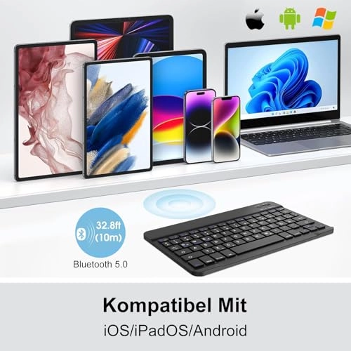 Wireless Bluetooth Keyboard - DE Wireless