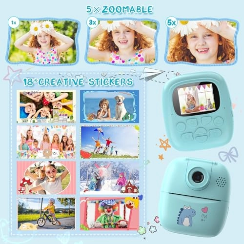 Kids Instant Camera - 1080P 32GB