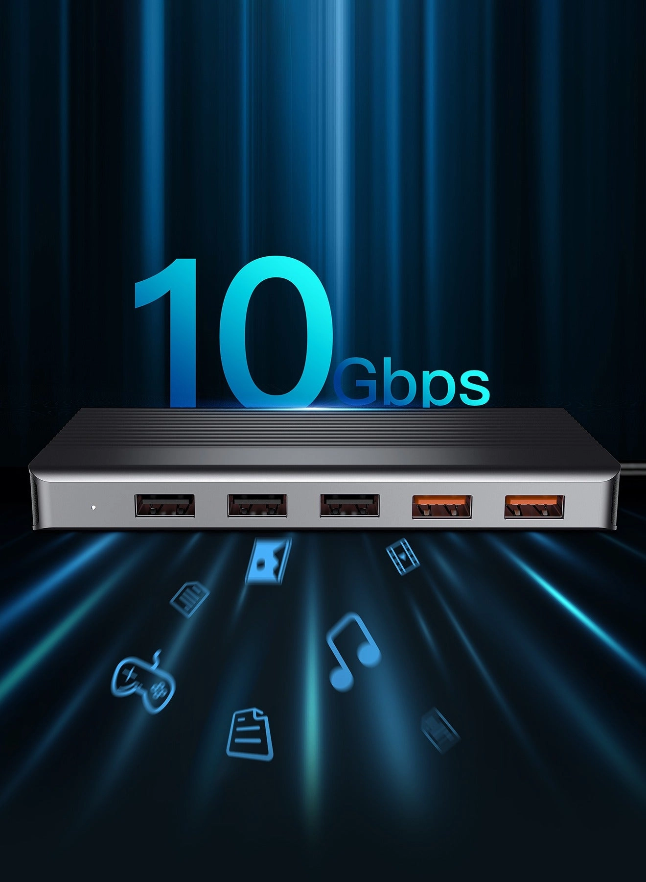 12 Port USB-C Hub - 4K 100W PD Ethernet