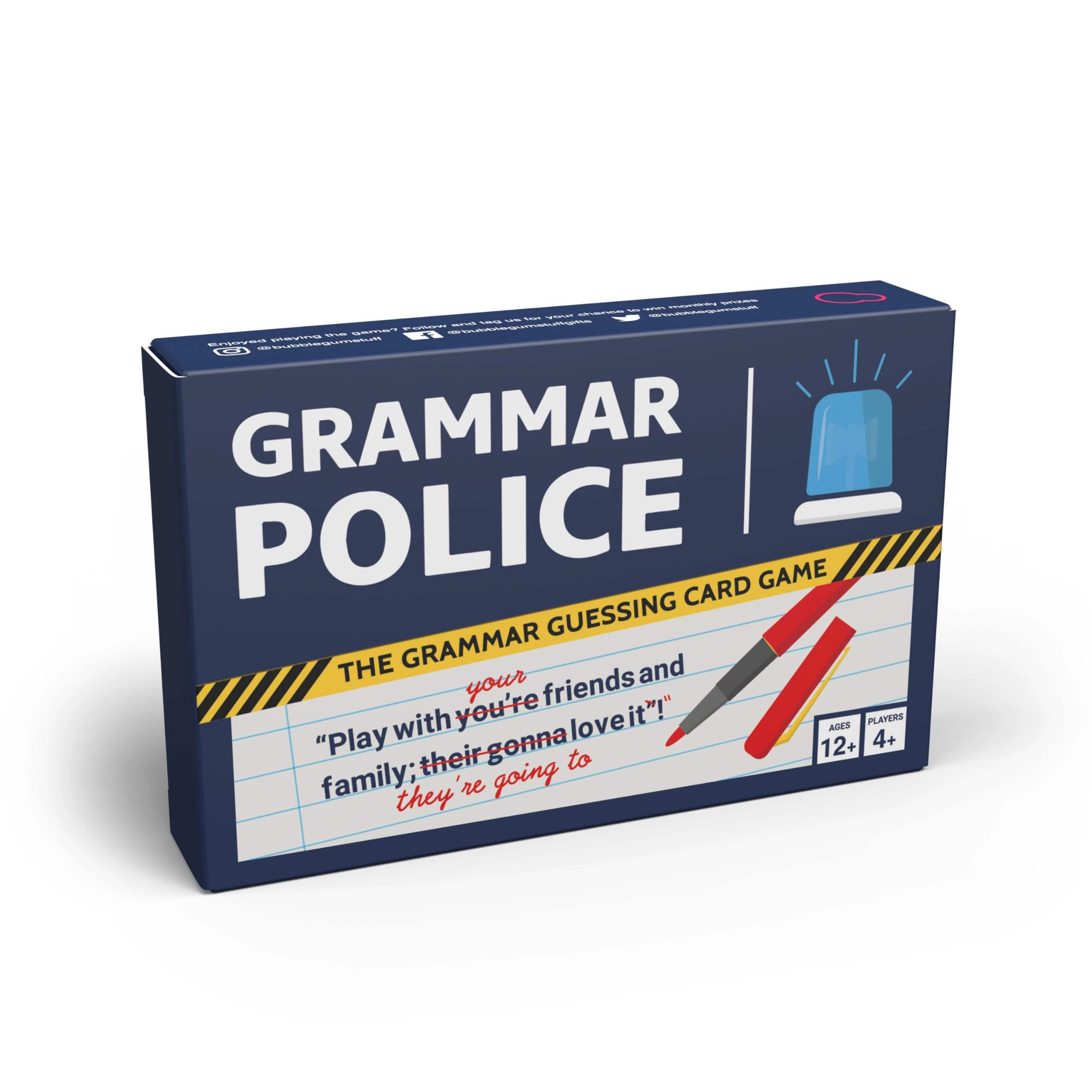 Bubblegum Stuff Grammar Police: Correct The Bad Grammar - Card Game