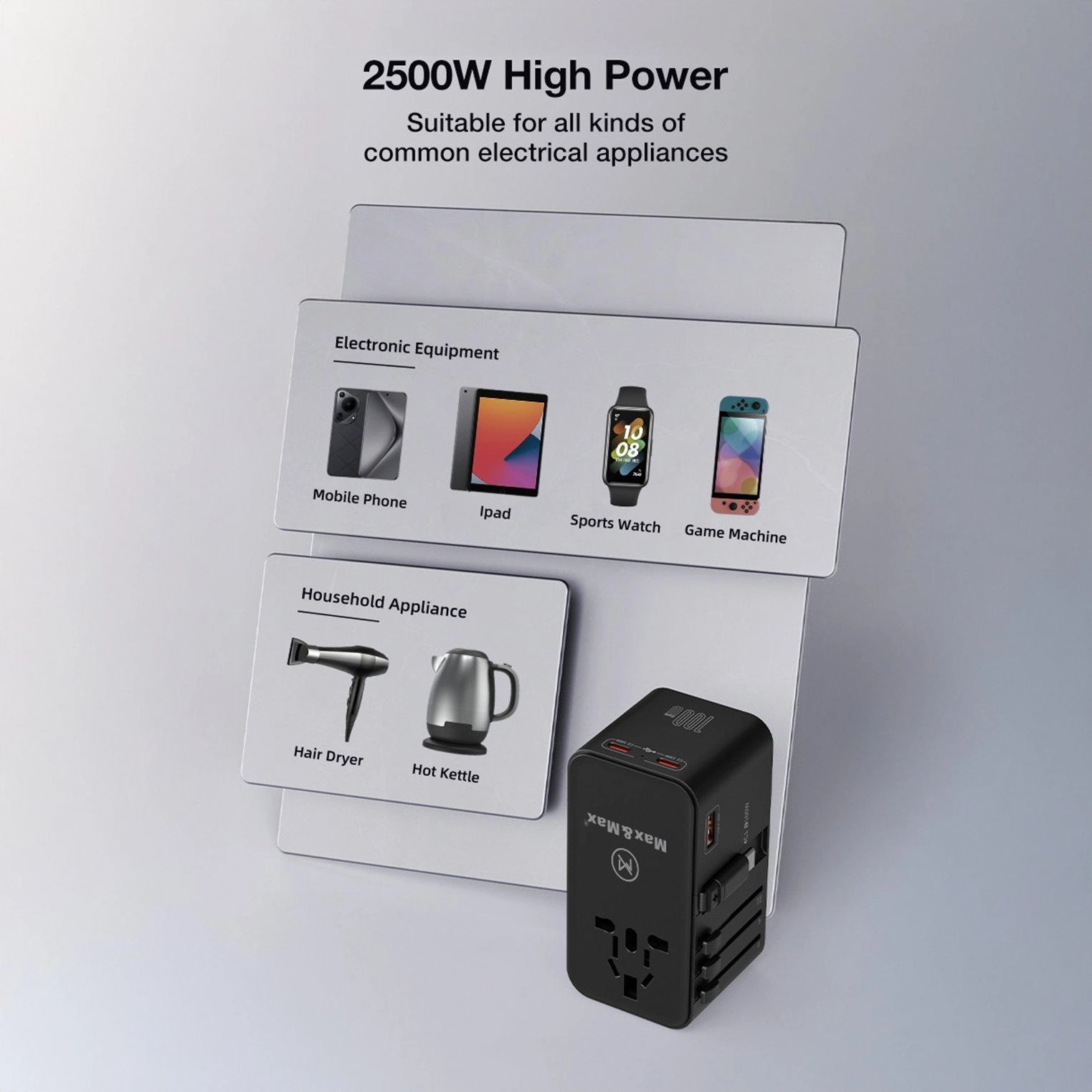 Universal Travel Adapter - 100W