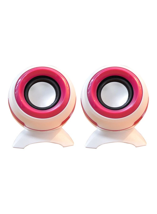 NIBEMINENT 2-Piece Portable USB Powered Desktop Speaker