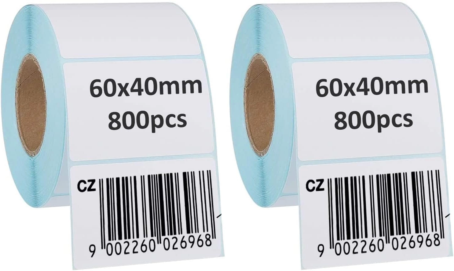 Lavish LLC Thermal Transfer Label Rolls - 2 Rolls 1.5" × 2.5" (40 × 60 mm)