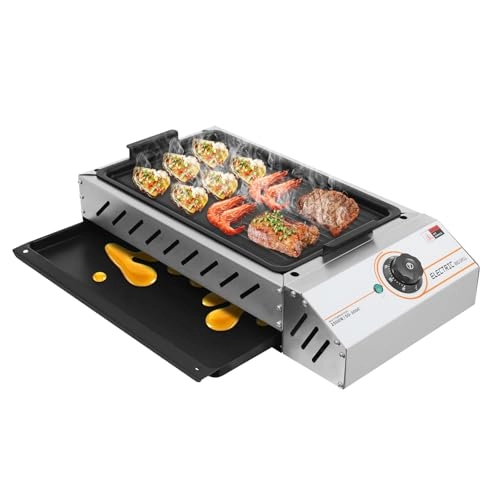 TODYLUCK Countertop Electric BBQ Grill - 16.7*8.6 inches