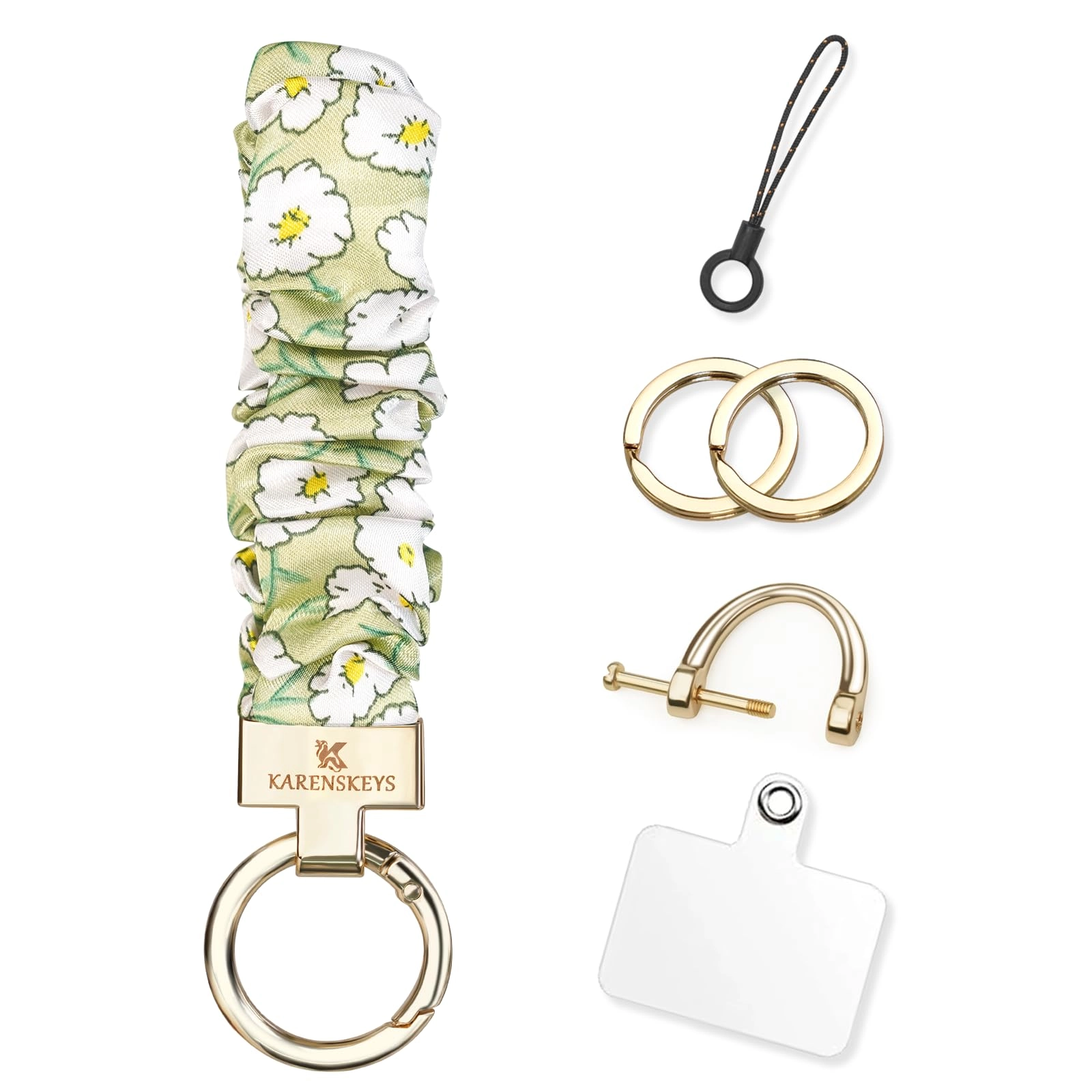 Scrunchie Keychain Wristlet - Colour