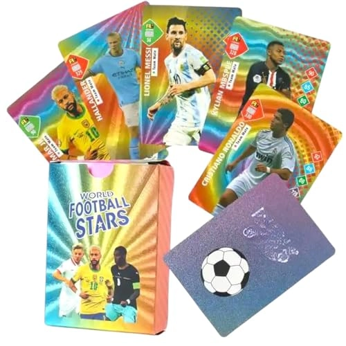 FowWelt Rainbow Football Cards - Collector Pack 55pcs